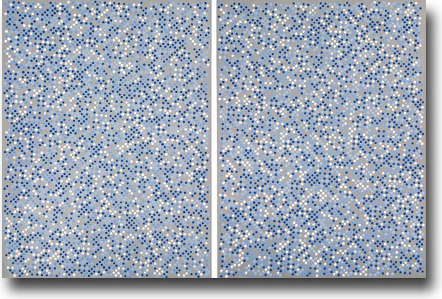 Untitled (blue diptych)